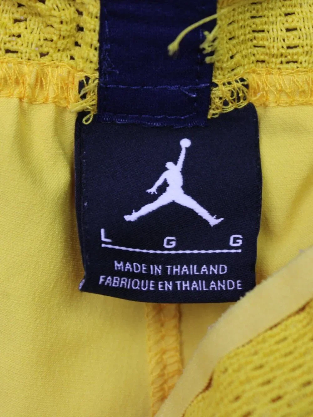 Jordan Michigan Wolverines Shorts Mens Large Yellow Nike Air 11